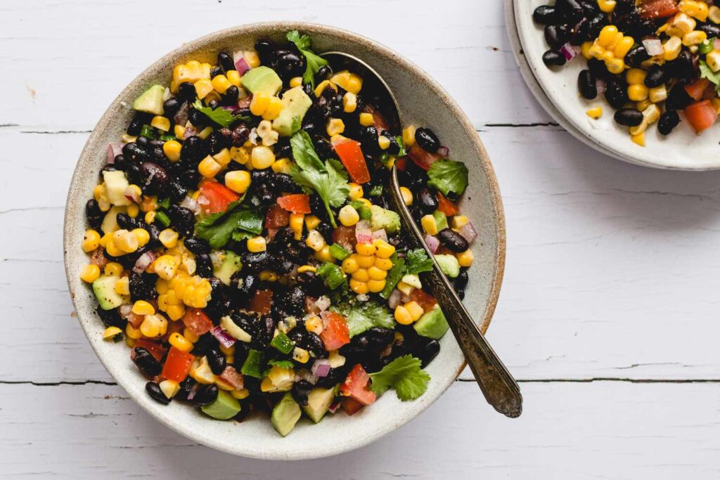 Black Bean Salad: SIDE FOR CUBAN SANDWICH